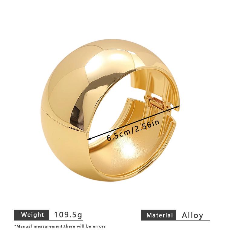 2025 Punk-Style Electroplated European & American Bracelet: Unique Contemporary Open Design