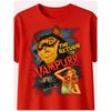 Unisexs Retro Vampire Cat Pattern Tshirt Summer New Style Suitable for Both Unisex and Women Casual Fashion Tshirt