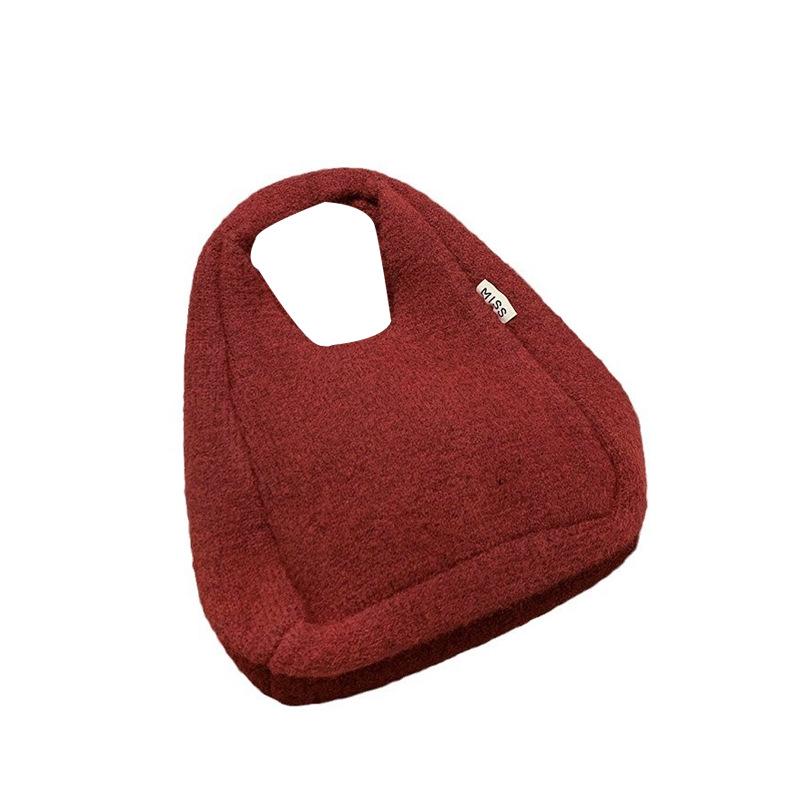 Korean Style Large Capacity Knitted Shoulder Bag - Autumn/Winter 2025 Edition