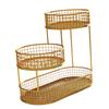 Fruit Basket, Bowl Stand, Vegetable Metal Mesh Shelf, Versatile for Storing Fruit,