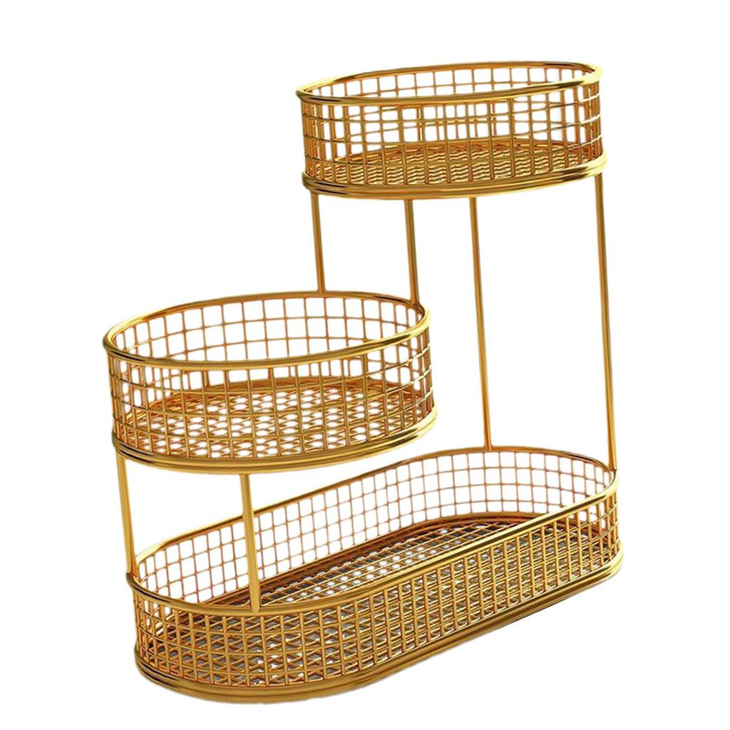 Fruit Basket, Bowl Stand, Vegetable Metal Mesh Shelf, Versatile for Storing Fruit,