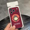Cartoon T-Totoros Phone Case For IPhone 17 Air 16 E Pro Max 15 14 13 Mini 12 Pro 11 Max Plus Black Soft Shell