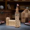 UGEARS Wooden 3D Puzzle Big Ben Model Kit for Adults Easy Craft London Building Kit 63 Pieces - - -