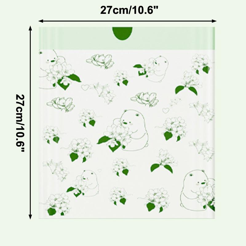 10/50/100Pcs Printed Thickened Portable Garbage Bag Cartoon Home Kitchen Bathroom Disposable Drawstring Garbage Bag