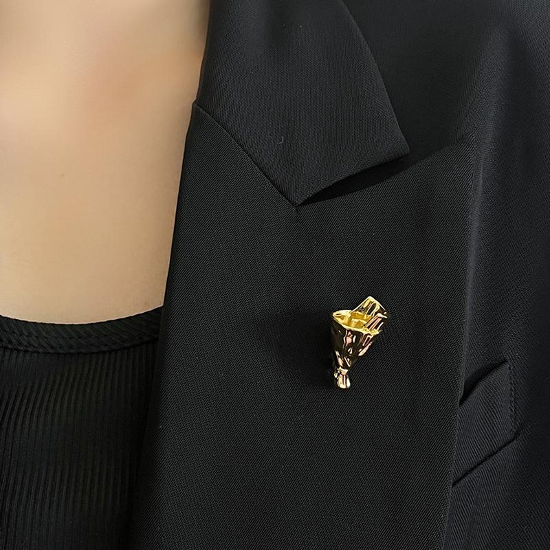 

Creative Branch-Shaped Flower Insert Brooch Jewelry Diy Clothing Corsage Metal Branch Pins For Brooches With Insert Flowers A2