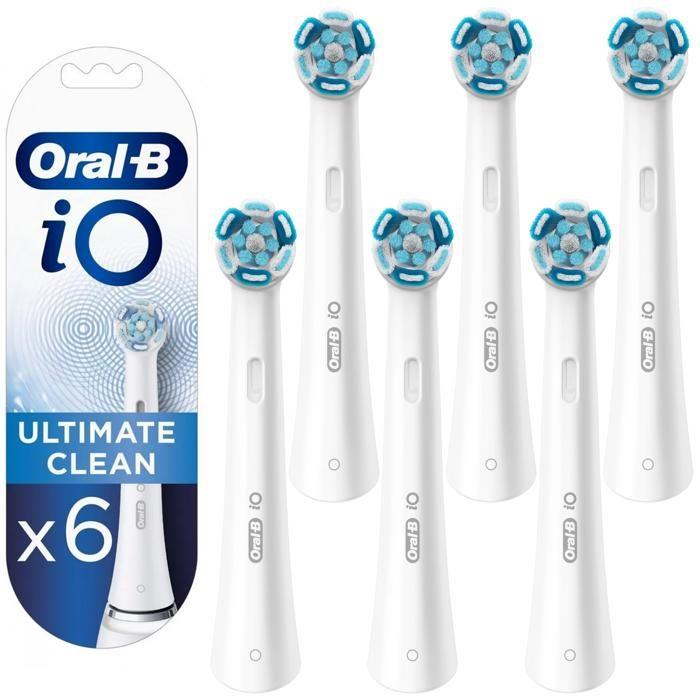 Brosse à dents électrique - Oral-B - iO Ultimate Clean White - 6 têtes rechargeables - élimine la plaque