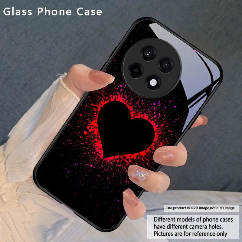 Brilliant Flame Rose For OnePlus Nord CE 2T 2 3 Lite N20 N30 6T 7 7T 8 8T 9 10 Pro 11R 12R 13R Ace 2V 5 Pro Glass Phone Case