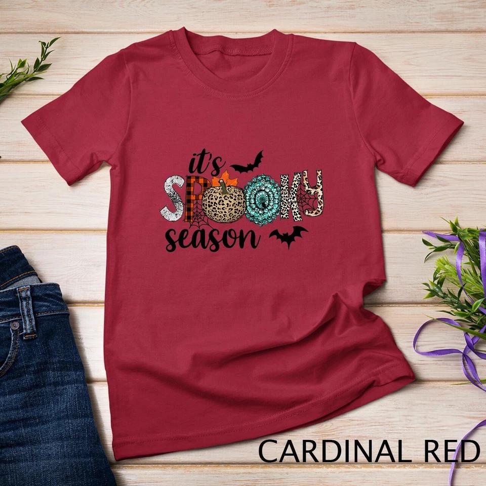 It s Spooky Season Funny Leopard Halloween T-Shirt Unisex T-shirt 3 S