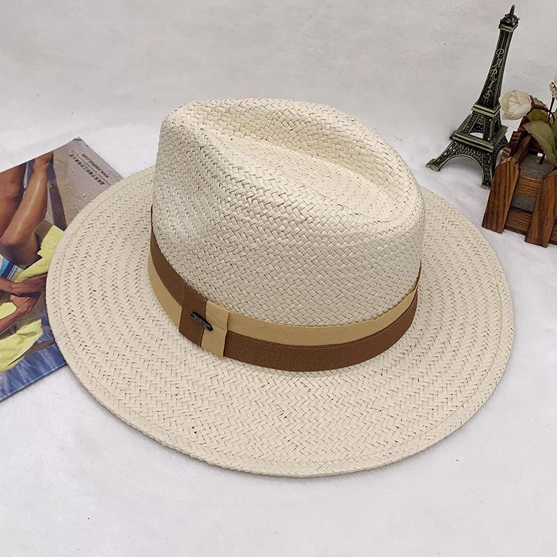 Контрастные декоративные мужские и женские джазовые шляпы, шляпы в стиле вестерн, ковбойские шляпы, соломенные цилиндры One size fits all