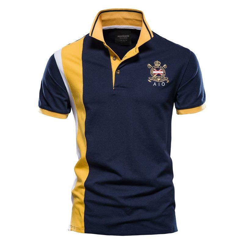 

Men’s Cotton Polo Shirt with Embroidery Short Sleeve XS белый