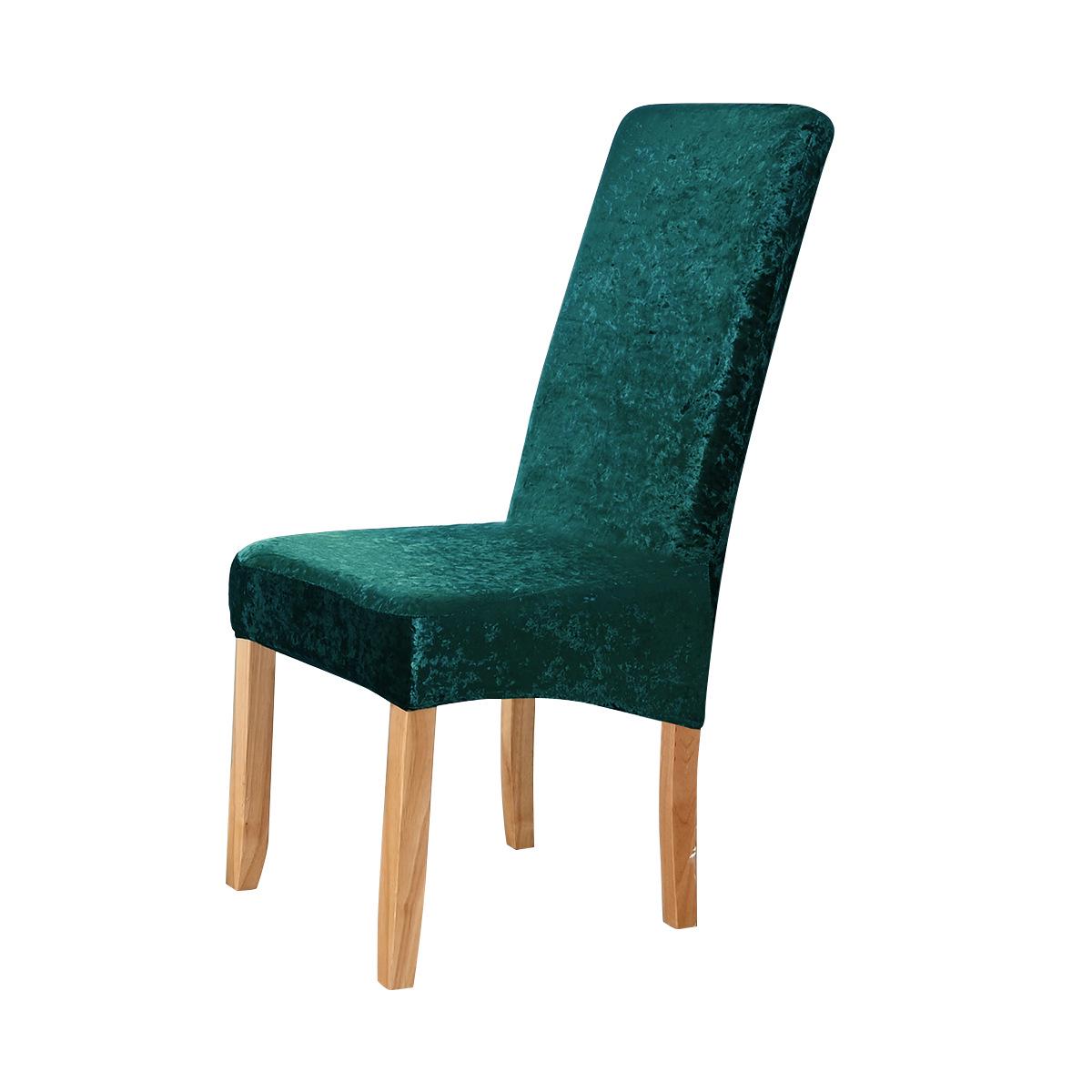 

Эластичный чехол для банкетного стула Gold Diamond Velvet - съемный и моющийся чехол для обеденного стула с высокой спинкой Extra Large (XL)