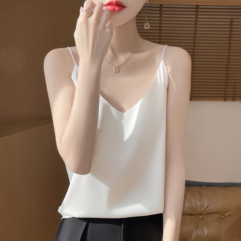 Camasă de vară pentru femei, cu amestec de mătase de dud, 50% mătase, respirabilă, 50% fibră de poliester, cămașă subțire.