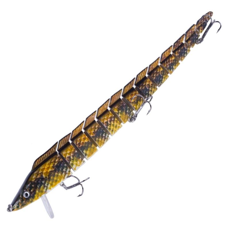 Floating Eel Lures Crankbait Multi Jointed Swimbait 23cm 42G Artificial Baits with Treble Hook 13 Segment Fishing Tackle