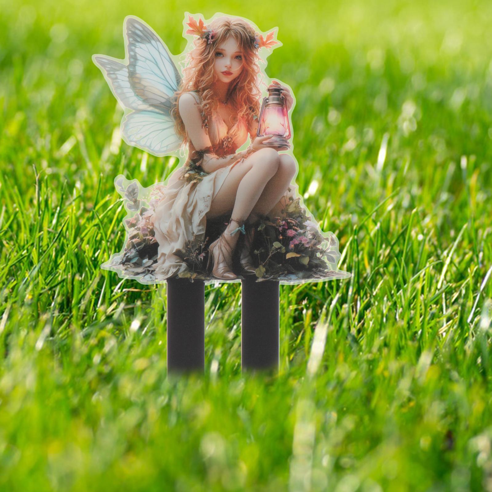 

Outdoor Garden Stake 2D Cartoon Lawn Yard Sign Potted Plant Decorative Stake for Lawn Gardening Indoor Plants Porch Outside