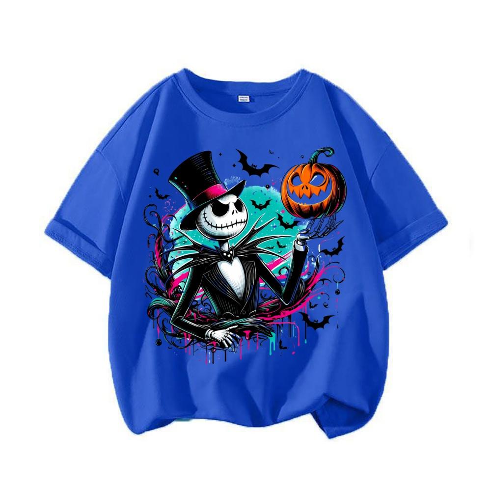 The Nightmare Before Christmas Jack Skellington Halloweenský Potisk Dětské Tričko Dětské Oblečení Dětská Dívčí Tílka Klučičí Trička