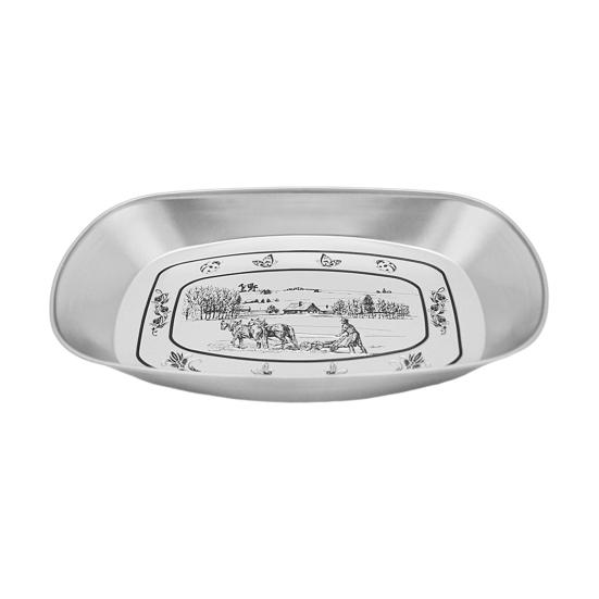 

Тарелка для кемпинга на открытом воздухе, сервировочная тарелка с фруктами, пищевой класс, не содержит бисфенола А, термостойкая, нержавеющая тарелка для барбекю, посуда для кемпинга C