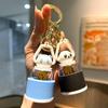 Adorable Glowing Panda Keychain Cute Silicone Cartoon Accessory For Gifts And Parties