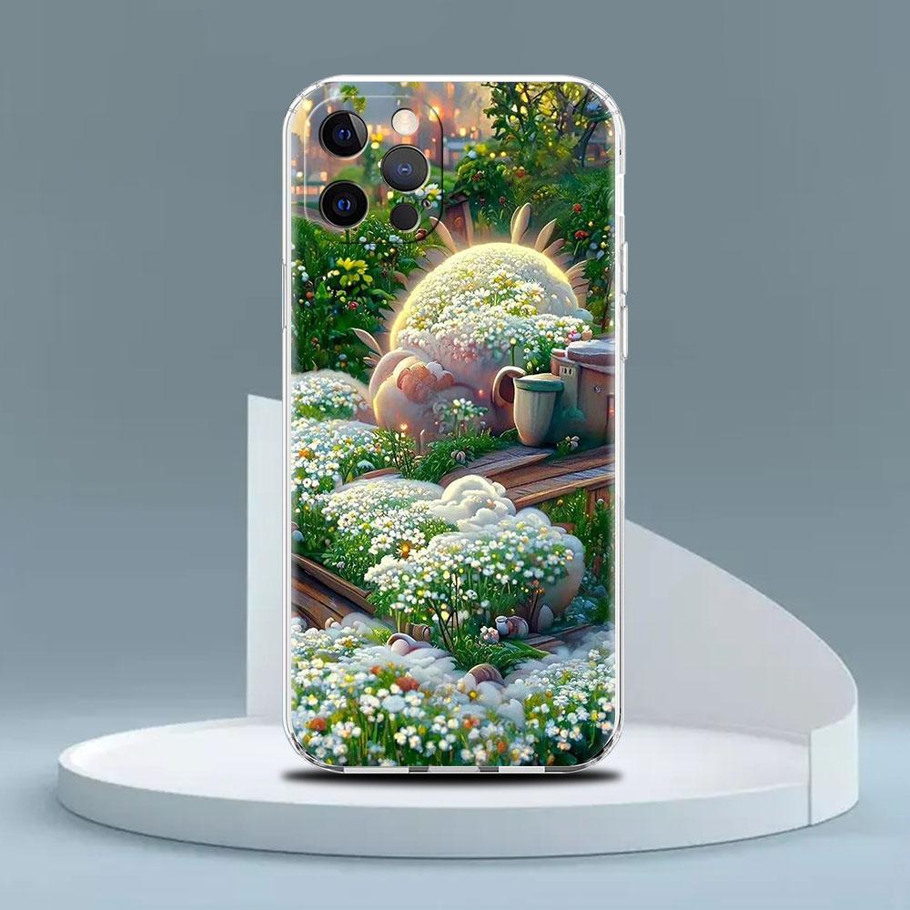 

Прозрачный чехол для Apple iPhone 13 Pro 11 14 12 7 8 Plus SE 2022 XR X XS Max 6 6S Силиконовый чехол для телефона Сельский пейзаж iPhone 6 6S