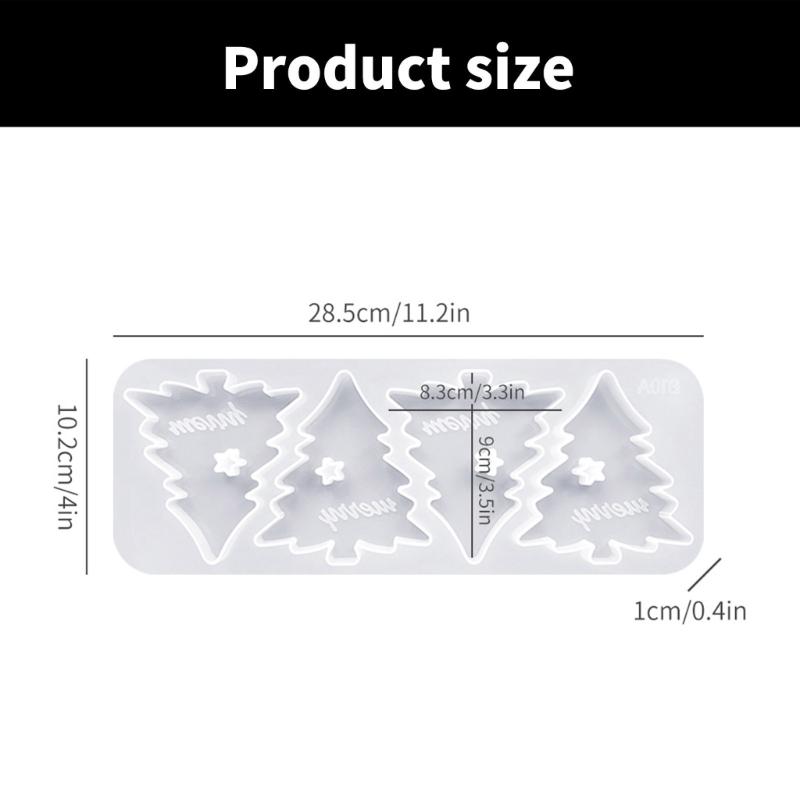 Flexible Silicone Aromatherapys Stone Mold Christmas Tree Decoration Mould High Temperature Resistant Mould for Ornament