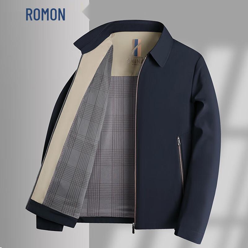 ROMON Men's Business Lapel Executive Jacket