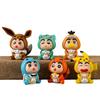 6Pcs/Set Q Version Anime Crayon Shin-chan Figure Shin-chan COS Pokmon Pikachu Action Figure Room Decorations PVC Collection Toy