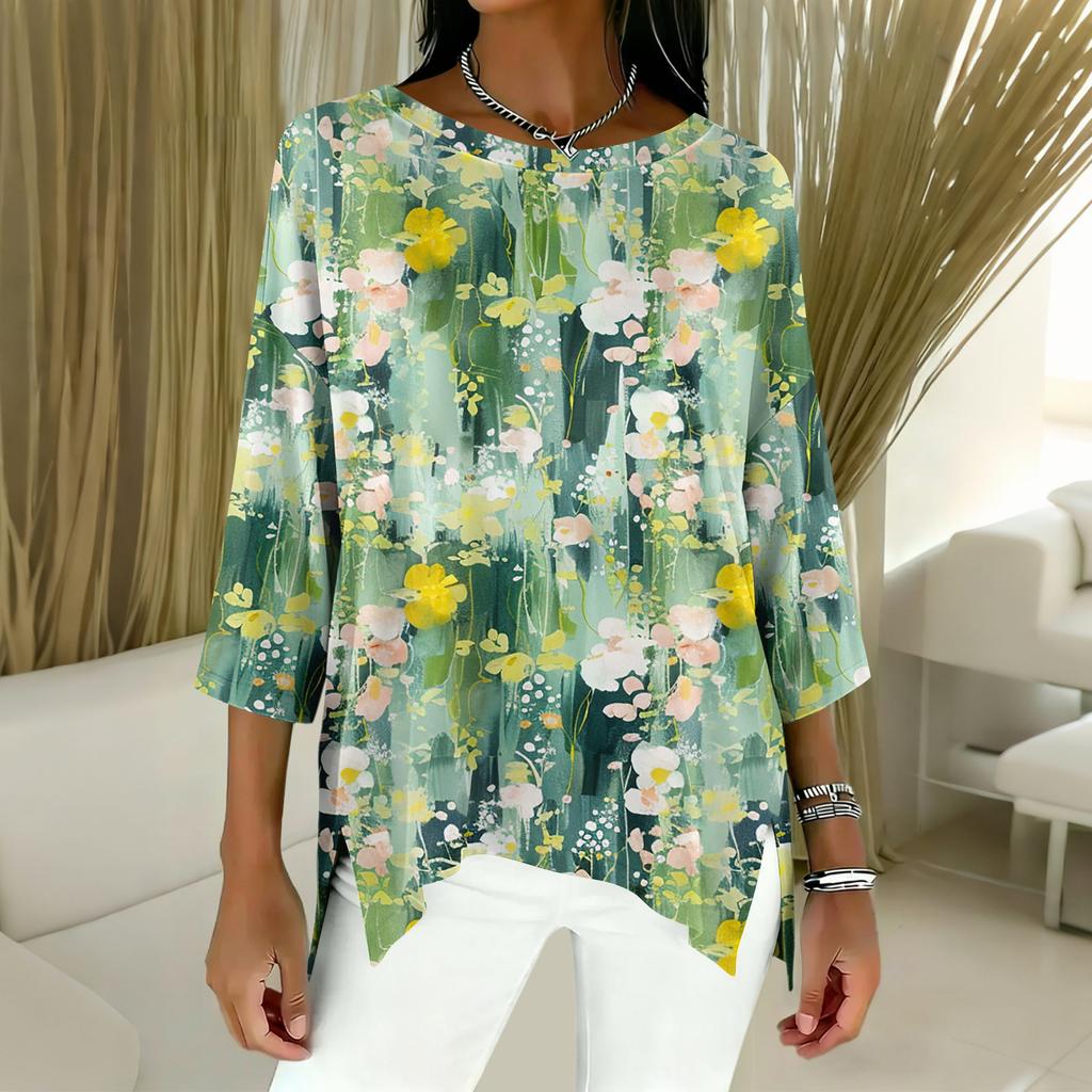 Women's 3/4 Sleeve Shirts Graphic Tees Shirts Casual Basic Tops Pullovers