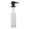 Sink Soap Dispenser Metal Square Pump Countertop Soap Dispenser with 350ml Refillable Bottle for Kitchen