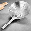 Cooking Made Easy with Stainless Steel Skimmer Spoon Mesh Design for Noodle Dumpling Straining Long Handle