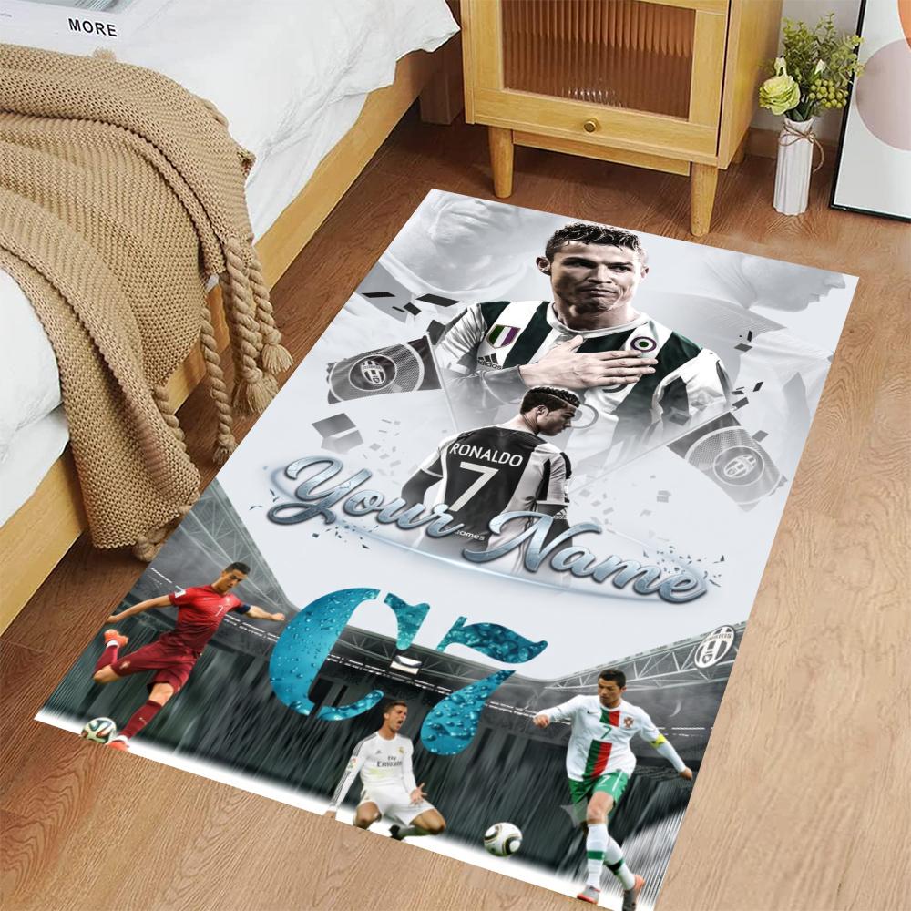 Cristiano Ronaldo Carpet Perfect For Game Room Study Room Kitchen Entryway Antislip Rug Anime Office Decor Best For Christmas