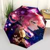 1pc Floral Fantasy Umbrella Auto-Open Close, Foldable Design, Outdoor Shelter for Festivals & Everyday Use - Perfect Gift for Fans!R073