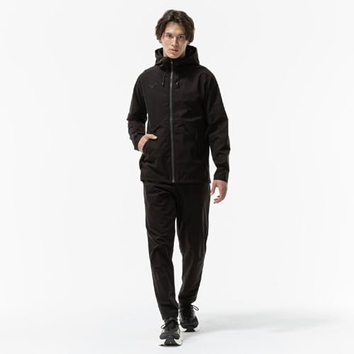 Training Wear Proof Stretch Jacket, Water-Repellent, 32MCC570, Men's, Black, Size M