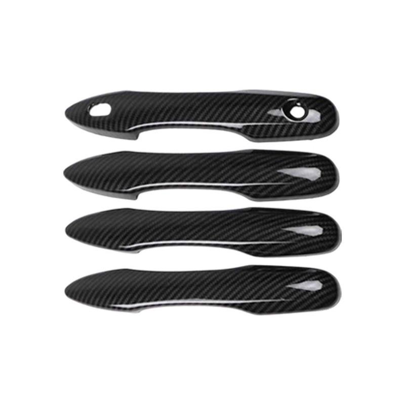 Carbon Fiber Silver Door Handle Cover For Toyota Yaris Cross -2024 Car Decoration Exterior Styling Upgrade Modify A Car