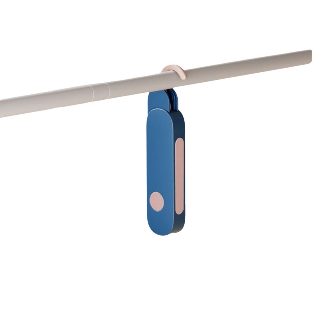 

Foldable Clothes Drying Rack 7-hole Portable Travel Drying Rack Hotel Clothes Hanger for Home Use Hotels Dormitories синій