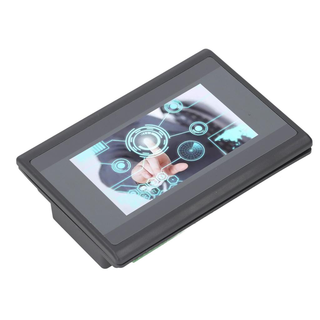 HMI PLC Touch Screen with 2 Way K Type Thermocouple Relay Output DC24V 12 In 10 Out 4.3 Inch LCD Scr