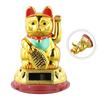 1pcs Eco Friendly Solar Waving Lucky Cat Ornament, Continuous Swinging Motion, Enhances The Ambience Of Coffee Shops