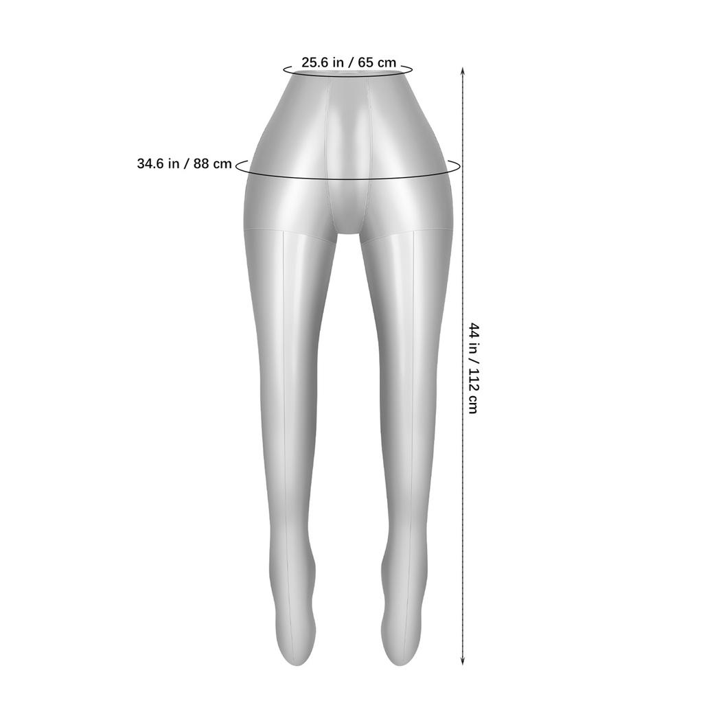 Inflatable Mannequin Leg Female Body for Pants Trousers Display Modern Style Easy Inflation Deflation Protection Against