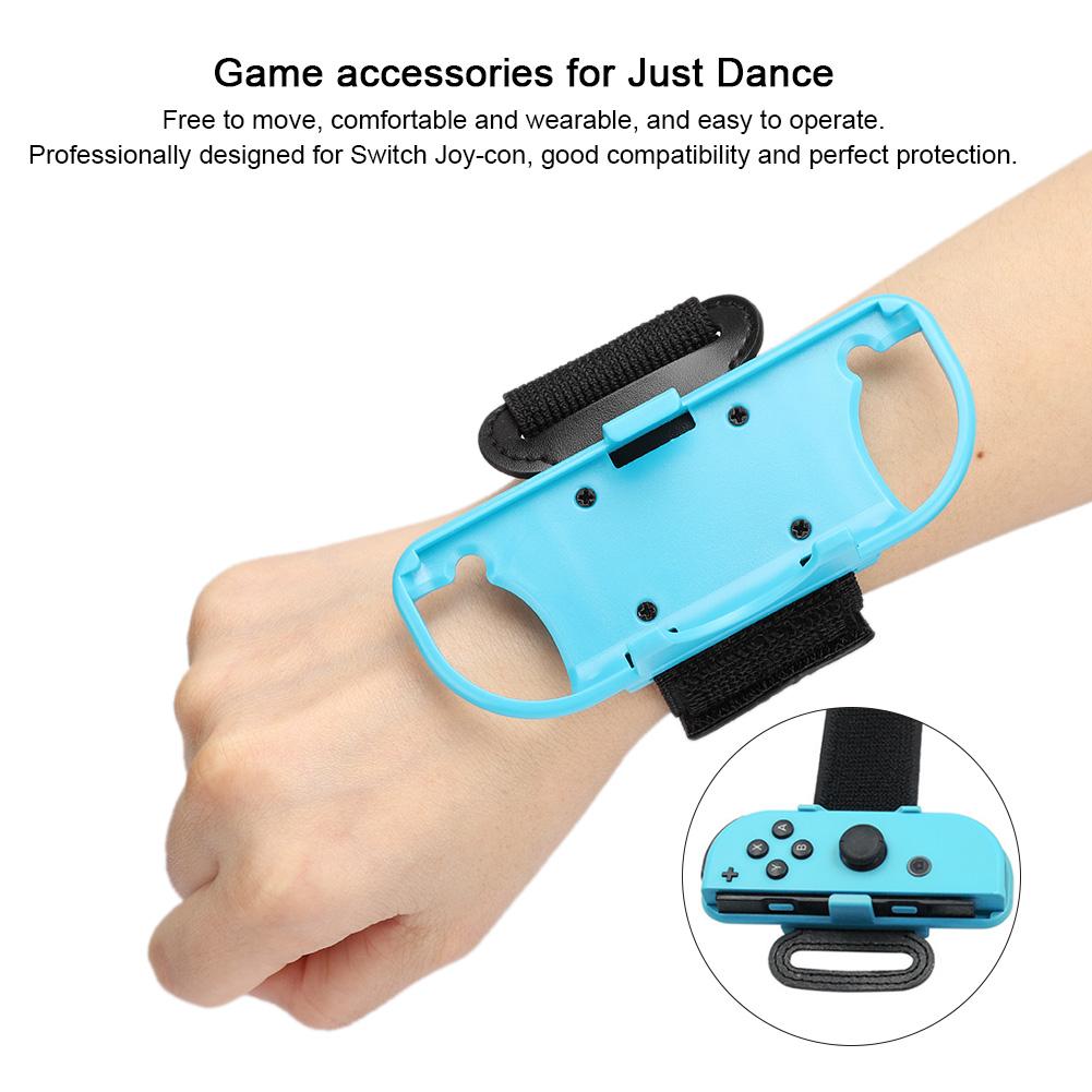 Adjustable Elastic Sport Dance Wrist Band Leg Strap for Switch Joy Con Game Accessories