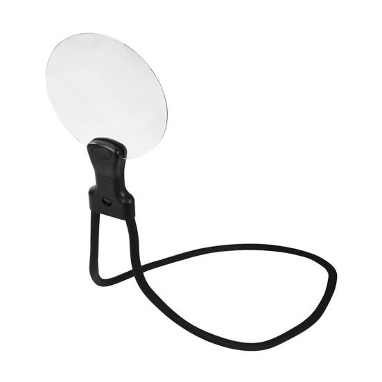 Magnifier Hands Free Magnifying Glass 5X Reading Neck Wear Flexible Gooseneck Magnifier with Detachable Lens