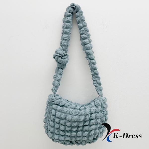 Cloud Bubble Pom-Pom Mini Crossbody Bag (5 Colors)