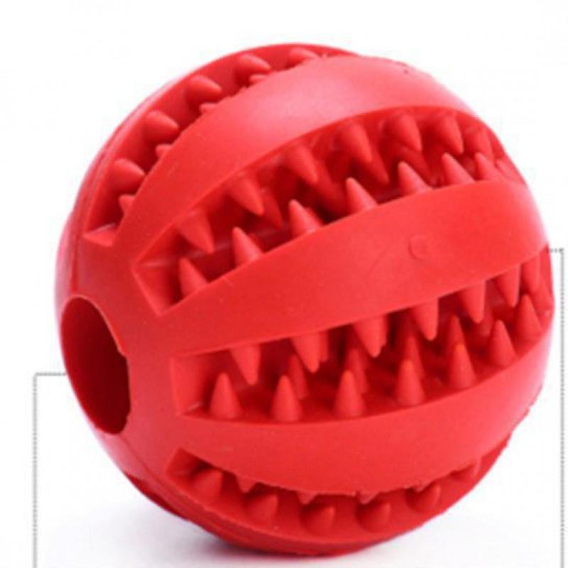 Interactive Dog Treat Dispensing Ball Toy Mental Stimulation Chewing Relief Durable Rubber Small Medium Large Breeds