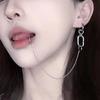 Hole-less Lip Clip One-piece Dark Cool Earrings for Women