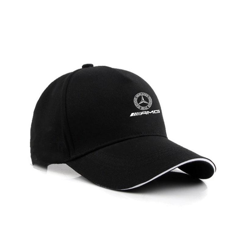 Adesivo de Carro Quente Boné de Baseball Masculino Feminino Logo de Carro Chapéu Esportivo de Verão para Mercedes Benz AMG W203 W204 W205 W210 W211 W212 W221 W222