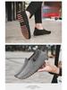 Spring Trendy British-Style Men's Slip-On Shoes - Solid Color, Simple, Casual, Large Size, Korean Fashion.