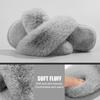 Fashion Comwarm Winter Fluffy Fur Slippers Women Fashion Plush Fuzzy Slippers Indoor Open Toe Flats Cotton Shoes House Furry Slippers
