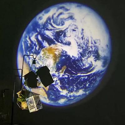 Usb Ceiling Moon Earth Projection Atmosphere Light Starry Sky Lamp Night Light Romantic Bedroom Decoration Galaxy Projector
