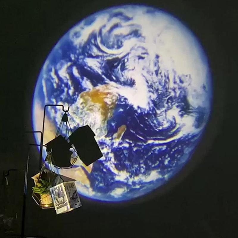 Usb Ceiling Moon Earth Projection Atmosphere Light Starry Sky Lamp Night Light Romantic Bedroom Decoration Galaxy Projector