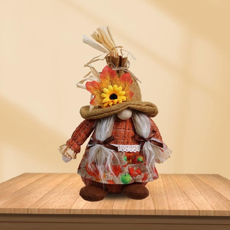 Seasonal Ornament Dwarf Doll  Figurine Holiday Celebration Decoration Party Supply Harvest Festival Layouts