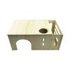 Natural Wooden Small Animal Hideouts With Feeders Water Feeders For Rabbits Guinea Pigs Chinchillas Shelter Place