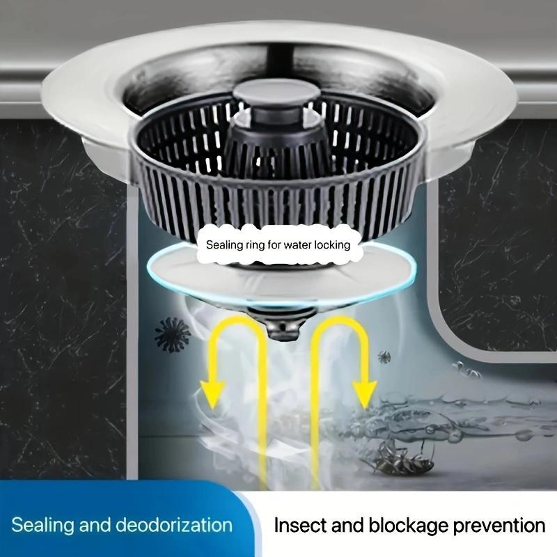 Bucătărie chiuvetă scurgere sita din oțel inoxidabil Pop Up chiuvetă dop anti-blocare chiuvetă alimente Catcher coș miros filtru chiuvetă dop