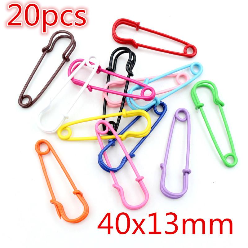 Eco-friendly Colored Spray Paint Safety Pin Brooch Doll Pendant DIY Jewelry Accessories